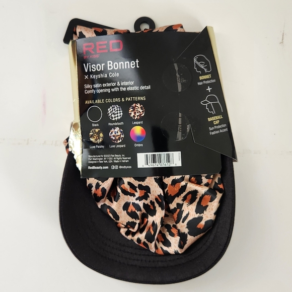 ⭐4/$15 Red by Kiss x Keyshia Cole Satin Visor Bonnet - Picture 2 of 9